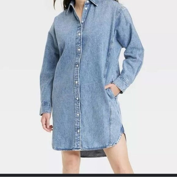 Universal Thread Blue Denim Jacket - Picture 1 of 7